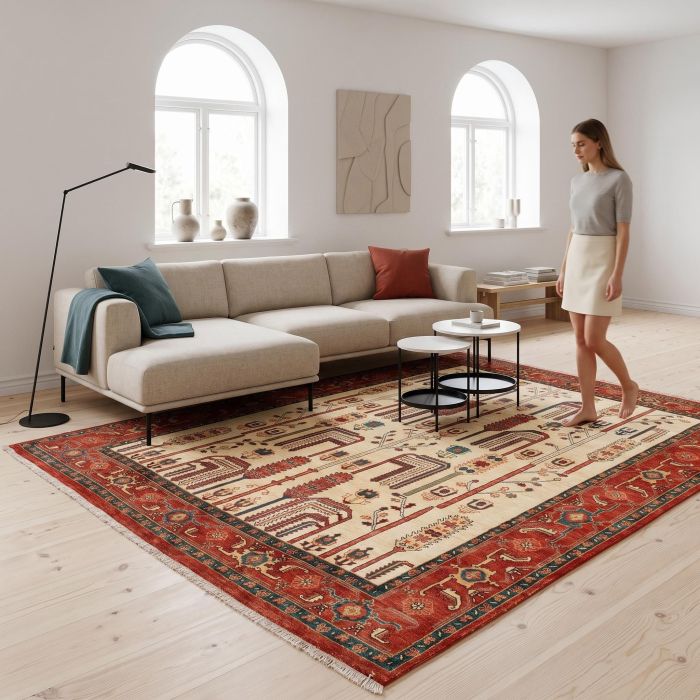 handgeknüpfter Orienteppich Ghadimi aus Persien Maß 285x225 cm