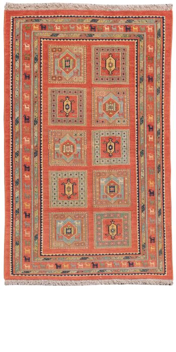 Bild von Afschar-Tabii aus Persien in der Größe 123 x 77 cm