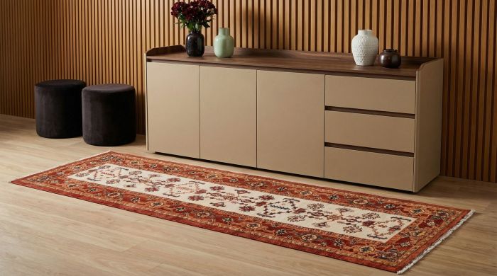 handgeknüpfter Orienteppich Ghadimi aus Persien Maß 292x90 cm