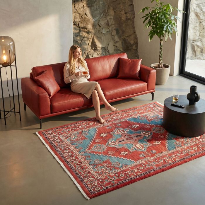 handgeknüpfter Orienteppich Ghadimi aus Persien Maß 251x180 cm