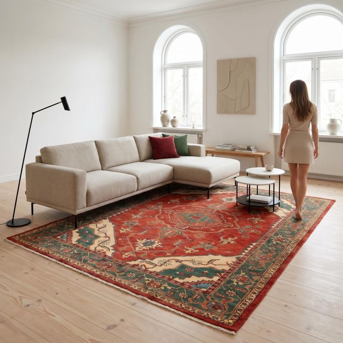 handgeknüpfter Orienteppich Ghadimi aus Persien Maß 295x218 cm