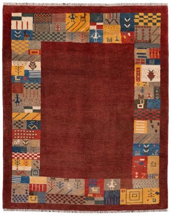 Bild von Gabbeh-Basic aus Persien in der Größe 193 x 157 cm