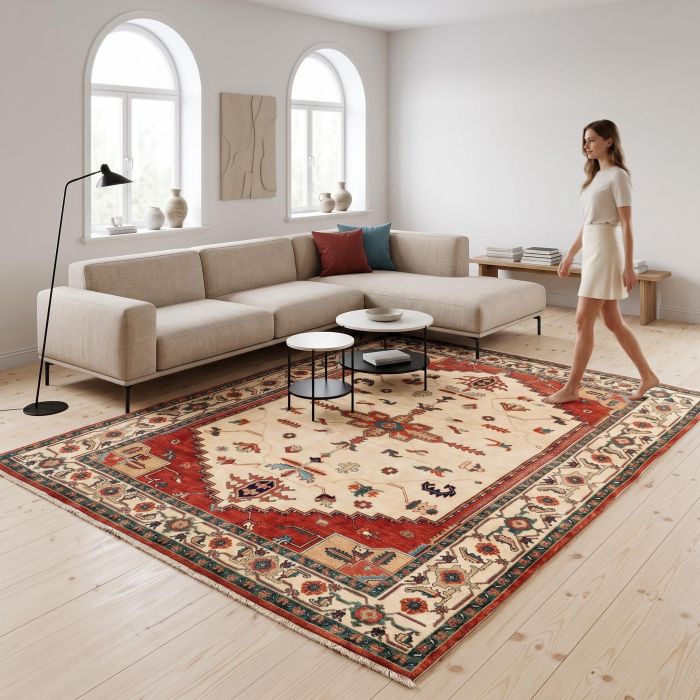 handgeknüpfter Orienteppich Ghadimi aus Persien Maß 276x226 cm
