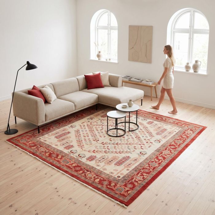 handgeknüpfter Orienteppich Ghadimi aus Persien Maß 270x270 cm