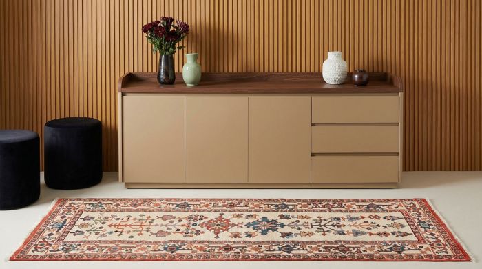 handgeknüpfter Orienteppich Ghadimi aus Persien Maß 261x90 cm