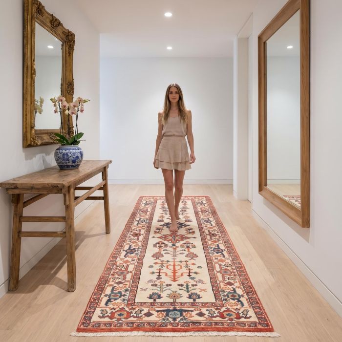handgeknüpfter Orienteppich Ghadimi aus Persien Maß 261x90 cm