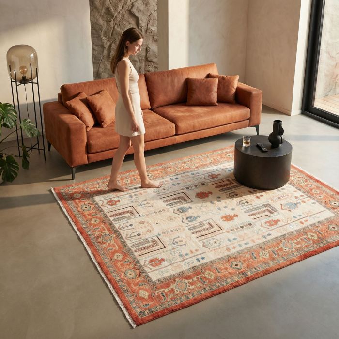 handgeknüpfter Orienteppich Ghadimi aus Persien Maß 242x198 cm