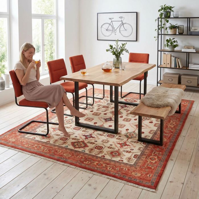 handgeknüpfter Orienteppich Ghadimi aus Persien Maß 288x265 cm