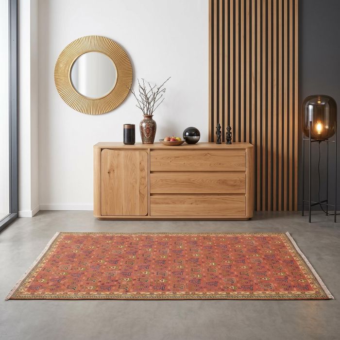 handgewebter Sumackkelim Afschar-Tabii aus Persien Maß 198x100 cm