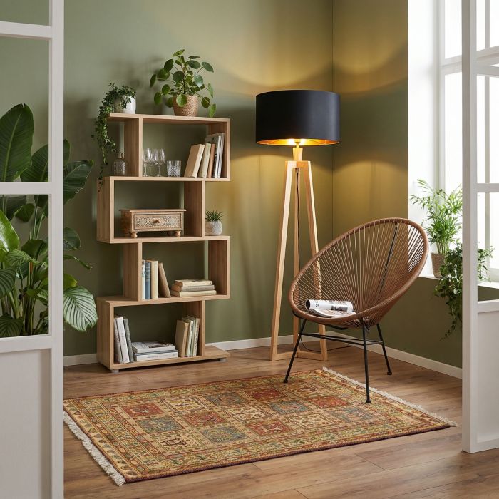 handgewebter Sumackkelim Afschar-Tabii aus Persien Maß 123x84 cm