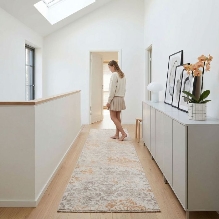 handgeknüpfter Orienteppich Eterno aus Indien Maß 313x81 cm