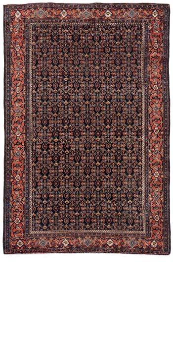 Bild von Senneh aus Persien in der Größe 195 x 129 cm