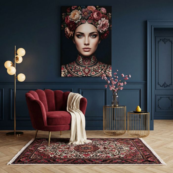 handgeknüpfter Orienteppich Bidjar aus Persien Maß 161x115 cm