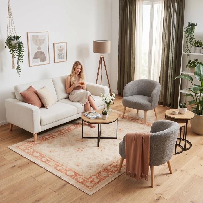 handgeknüpfter Orienteppich Ferahan aus Afghanistan Maß 198x147 cm