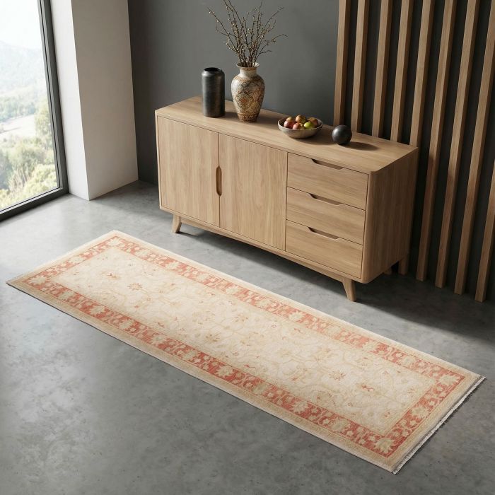 handgeknüpfter Orienteppich Ferahan aus Afghanistan Maß 263x78 cm