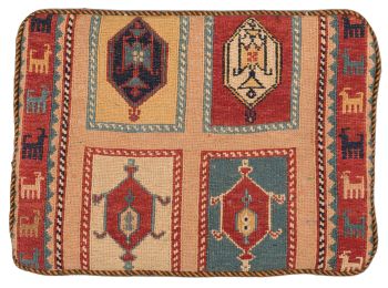 Bild von Afschar-Tabii-Kissen aus Persien in der Größe 45 x 35 cm