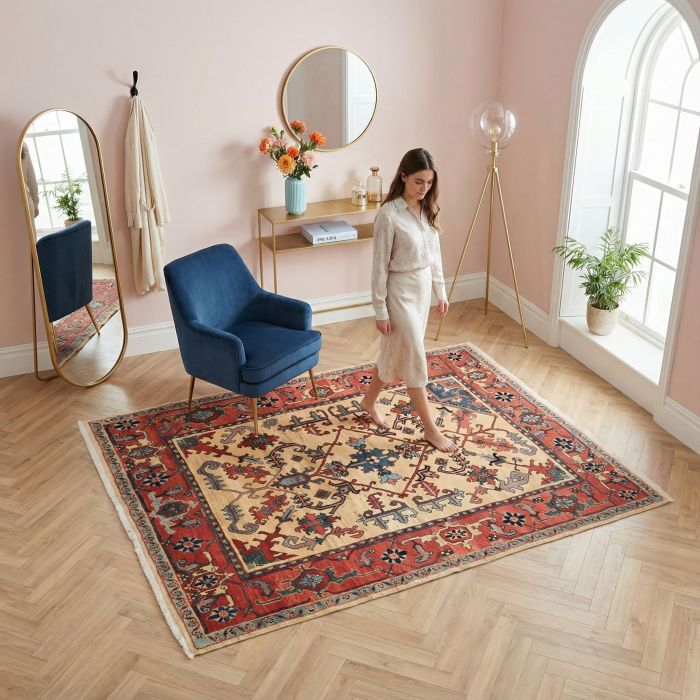 handgeknüpfter Orienteppich Ghadimi aus Persien Maß 201x162 cm