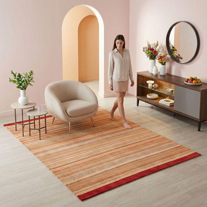 handgeknüpfter Orienteppich Zarubi aus Afghanistan Maß 241x198 cm