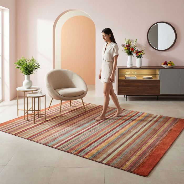 handgeknüpfter Orienteppich Zarubi aus Afghanistan Maß 254x196 cm