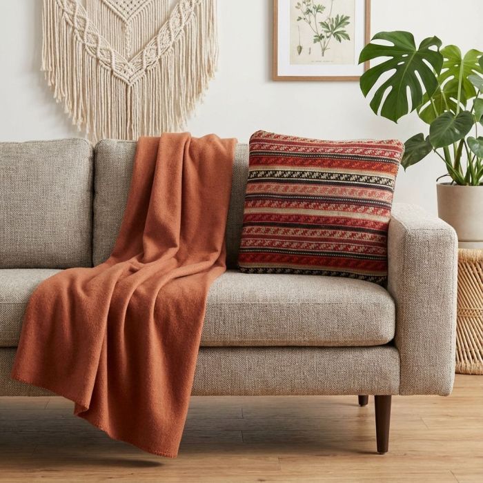 handgewebter Kelim Schahsawan-Kissen aus Persien Maß 47x42 cm