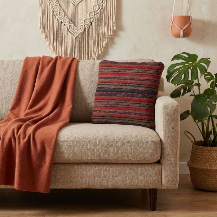 handgewebter Kelim Schahsawan-Kissen aus Persien Maß 45x45 cm