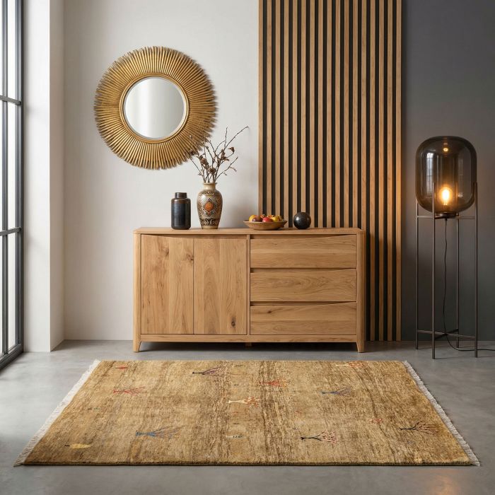 handgeknüpfter Orienteppich Bidjar-Novum aus Persien Maß 156x143 cm
