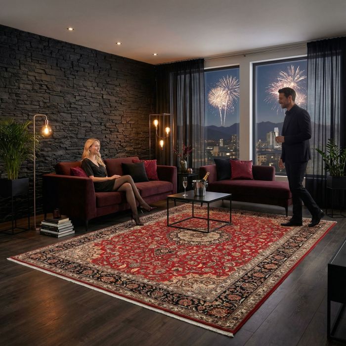 handgeknüpfter Orienteppich Täbriz aus Persien Maß 347x252 cm