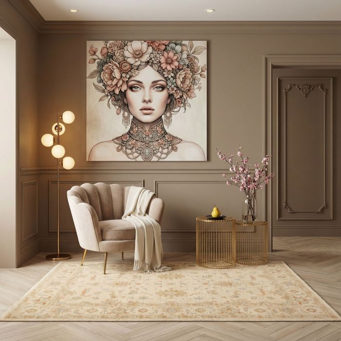 handgeknüpfter Orienteppich Ferahan aus Afghanistan Maß 238x170 cm