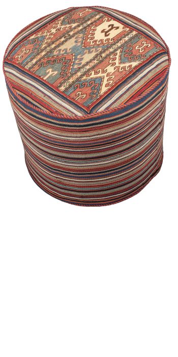 Bild von Schahsawan-Hocker aus Persien in der Größe 47 x 47 cm