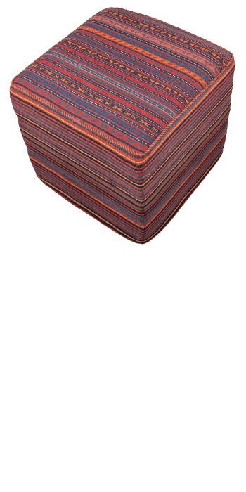 Bild von Schahsawan-Sitzwürfel aus Persien in der Größe 47 x 47 cm