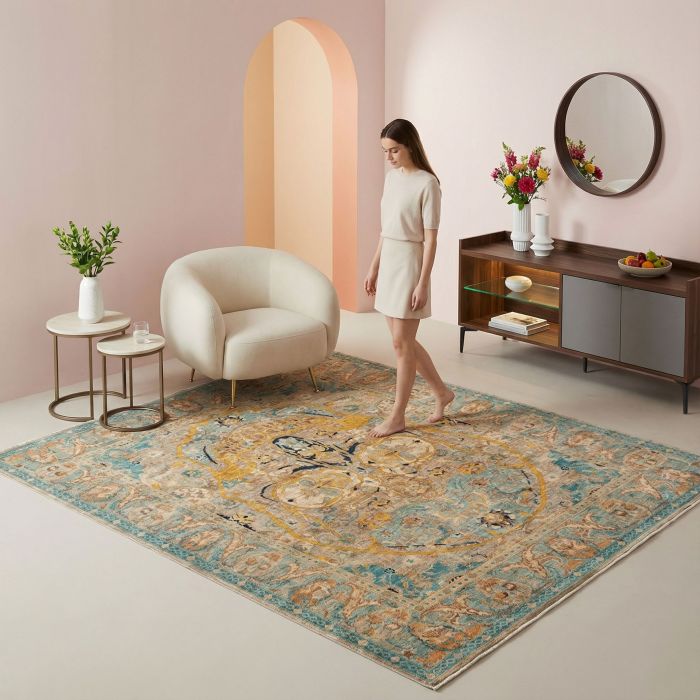 handgeknüpfter Orienteppich Ferahan-Novum aus Afghanistan Maß 250x205 cm
