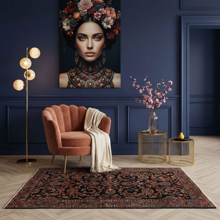 handgeknüpfter Orienteppich Sarough aus Persien Maß 152x104 cm