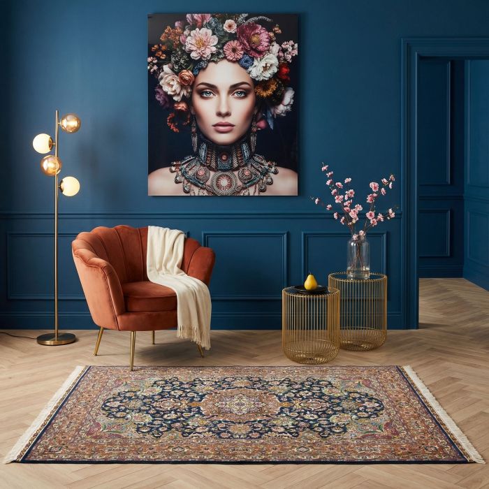 handgeknüpfter Orienteppich Täbriz aus Persien Maß 157x105 cm