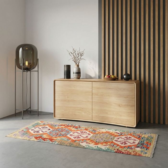 handgewebter Kelim Ghazghar aus Afghanistan Maß 170x61 cm