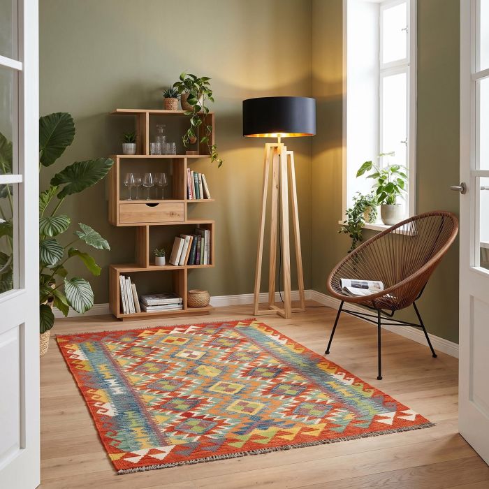 handgewebter Kelim Ghazghar aus Afghanistan Maß 156x104 cm