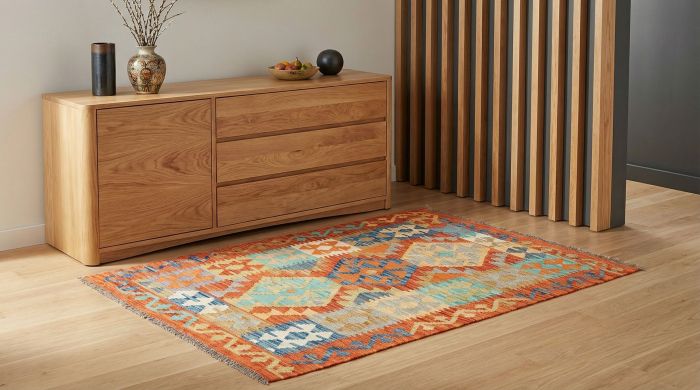 handgewebter Kelim Ghazghar aus Afghanistan Maß 143x102 cm