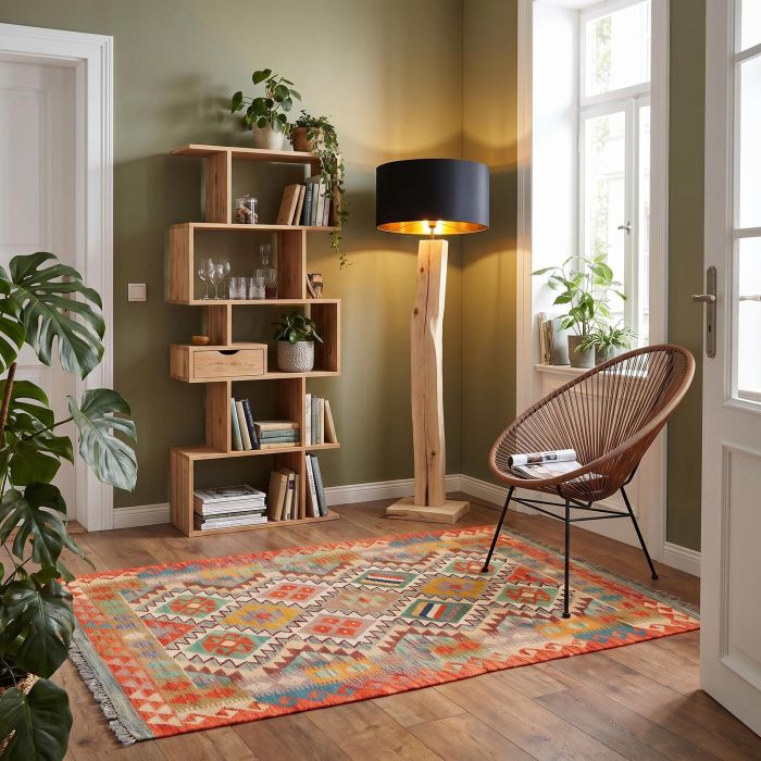 handgewebter Kelim Ghazghar aus Afghanistan Maß 155x107 cm