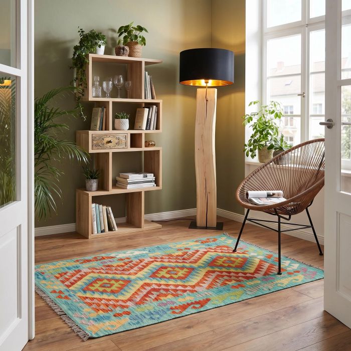 handgewebter Kelim Ghazghar aus Afghanistan Maß 163x102 cm