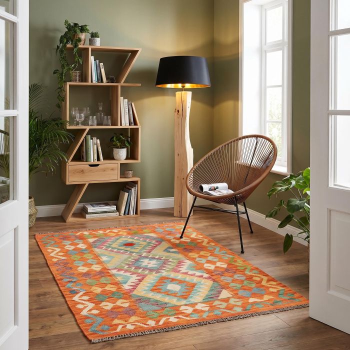 handgewebter Kelim Ghazghar aus Afghanistan Maß 149x102 cm