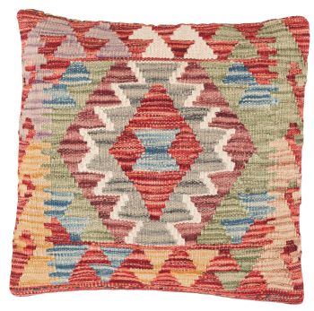 Bild von Ghazghar-Kissen aus Afghanistan in der Größe 46 x 45 cm