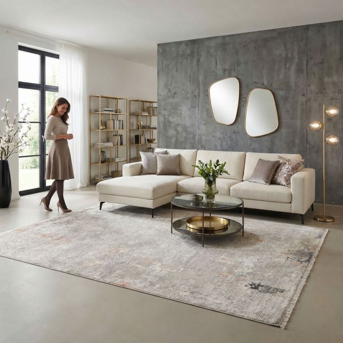 handgeknüpfter Orienteppich Eterno aus Indien Maß 362x270 cm