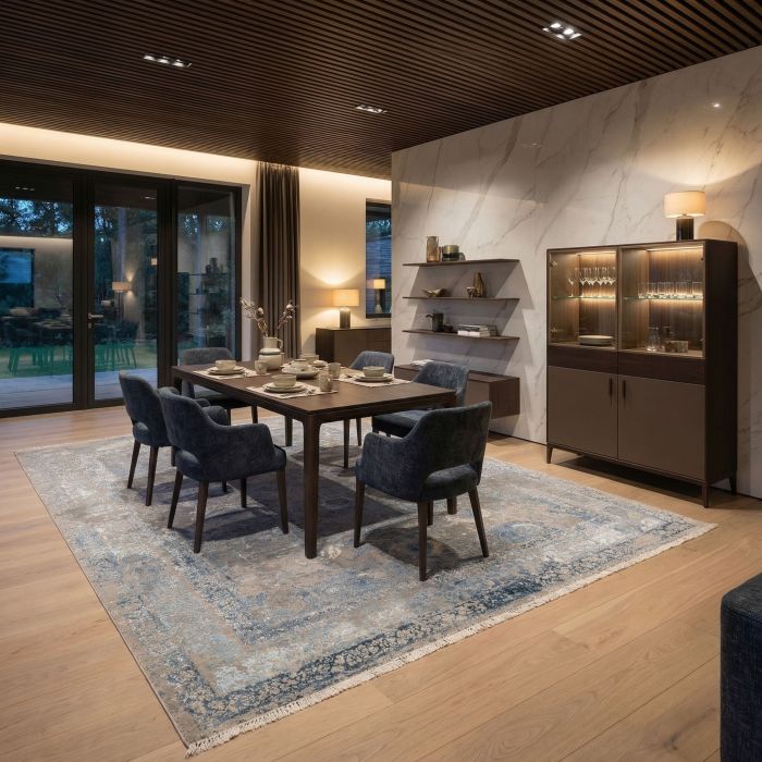 handgeknüpfter Orienteppich Eterno aus Indien Maß 360x272 cm