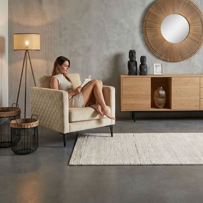 handgewebter Teppich mit Flor Eterno-Basic aus Indien Maß 145x92 cm