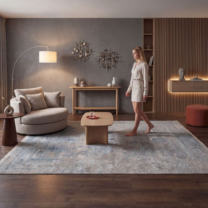 handgeknüpfter Orienteppich Eterno aus Indien Maß 297x246 cm