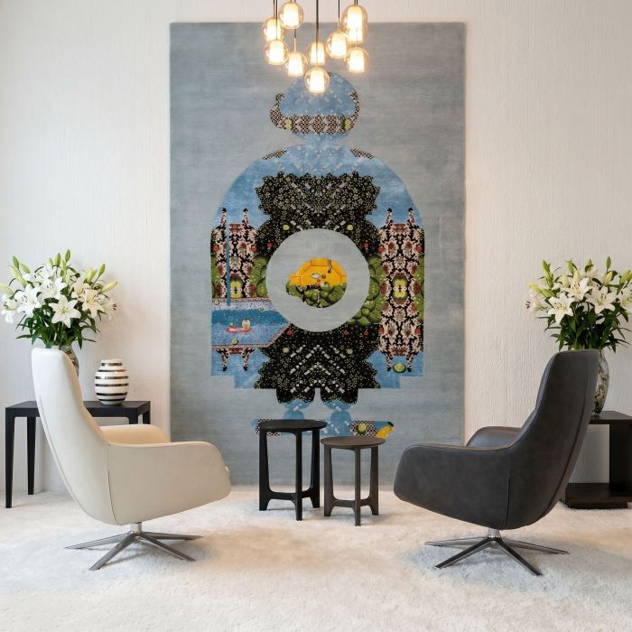 handgeknüpfter Orienteppich Eterno-Princess Pea aus Indien Maß 240x150 cm
