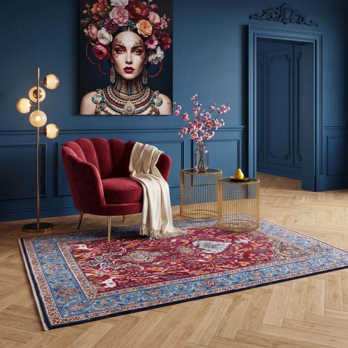 handgeknüpfter Orienteppich Essfahan aus Persien Maß 163x107 cm