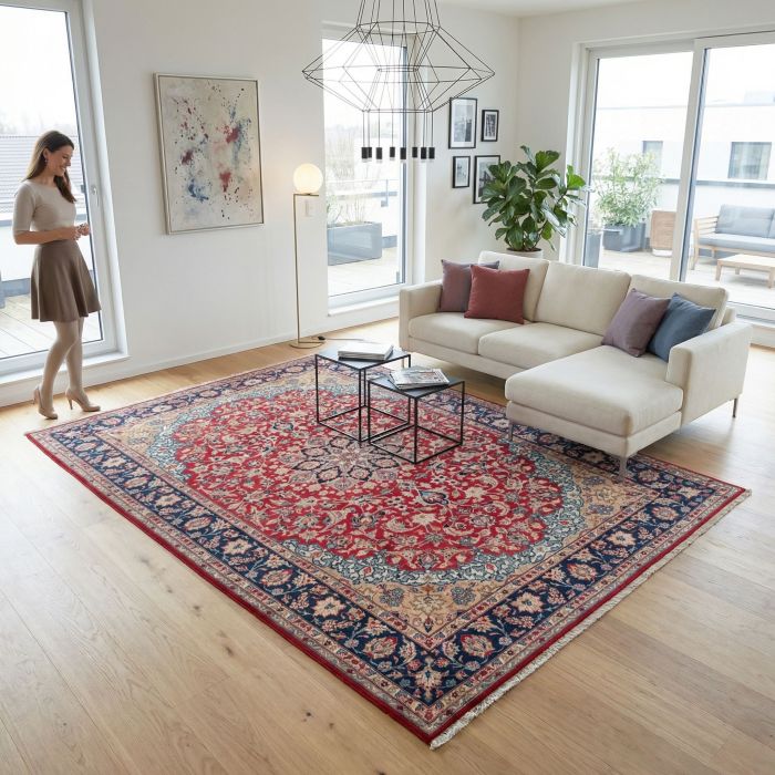 handgeknüpfter Orienteppich Essfahan aus Persien Maß 350x236 cm