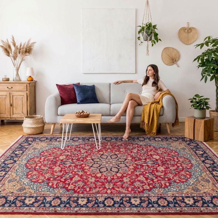 handgeknüpfter Orienteppich Essfahan aus Persien Maß 350x236 cm