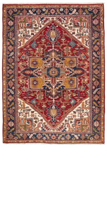 Bild von Heriz aus Indien in der Größe 334 x 245 cm