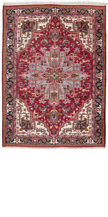 Bild von Heriz aus Indien in der Größe 347 x 254 cm